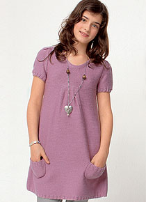 tricot expliqué :<br>robe à poches
