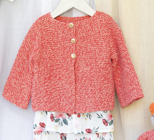 Tricot expliqué : cardigan au point mousse pour enfant de 0 à 10 ans 